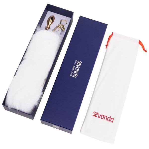 Анальна пробка з лисячим хвостом LOCKINK SEVANDA Red Vixen Set with Pear-shape Plug SX0865 фото