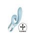 Вібратор-кролик Satisfyer Love Me Blue, гнучкий, відросток з потрійним кінчиком SO7779 фото 1