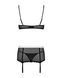 Еротичний костюм покоївки Obsessive Maidme set 5pcs S/M, бюстгальтер, пояс з фартухом, панчохи SO7290 фото 6