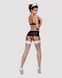 Еротичний костюм покоївки Obsessive Maidme set 5pcs S/M, бюстгальтер, пояс з фартухом, панчохи SO7290 фото 4