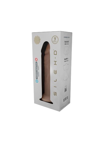 Фалоімітатор SilexD Oscar Flesh (MODEL 2 size 9in) Liquid Silicone, підходить для торса Apollo S і L SX1702 фото