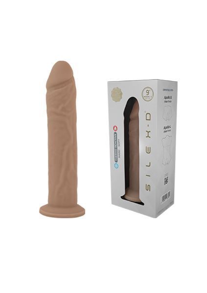Фалоімітатор SilexD Oscar Flesh (MODEL 2 size 9in) Liquid Silicone, підходить для торса Apollo S і L SX1702 фото