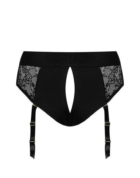 Мереживні трусики для страпона з підв&rsquo;язками для панчіх Strap-On-Me DIVA HARNESS - L SO4512 фото