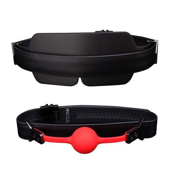 БДСМ-набір LOCKINK Moonlight Treasure Chest, чорний, натуральна шкіра SX0859 фото