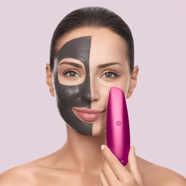 Безконтактна магнітна пілінг-маска GESKE Touchless Magnetic Peeling Mask 5в1 magenta HB0558 фото
