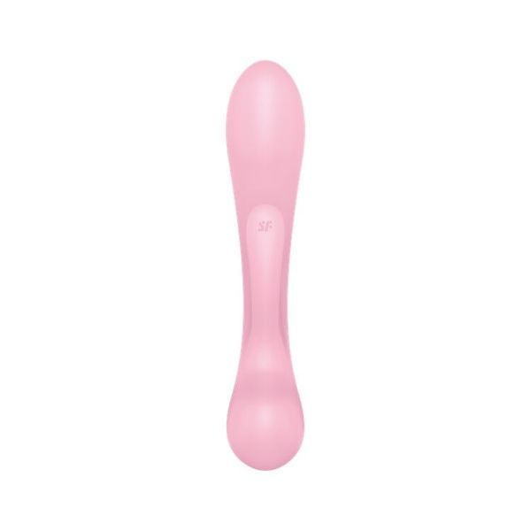 Двосторонній вібратор-кролик Satisfyer Triple Oh Pink, 3 мотори, руків&rsquo;я-масажер SO7780 фото