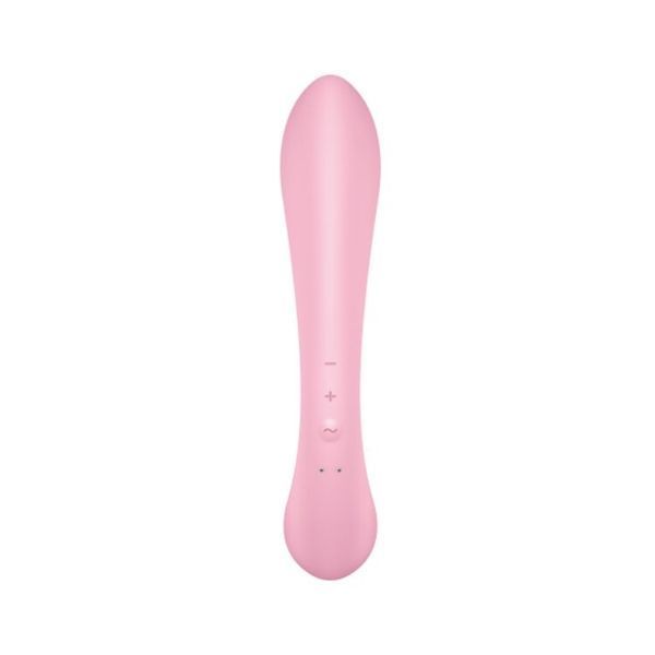 Двосторонній вібратор-кролик Satisfyer Triple Oh Pink, 3 мотори, руків&rsquo;я-масажер SO7780 фото