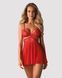 Бебі-дол Obsessive 838-BAB-3 babydoll & thong red L/XL SX1120 фото 1