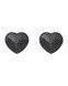Накладки-серця на соски зі стразами Obsessive A750 nipple covers, чорні (м'ята упаковка!!!) SO7193-R фото 4