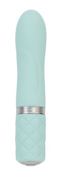 Розкішний вібратор PILLOW TALK - Flirty Teal з кристалом Swarovski, гнучка головка SO2726 фото