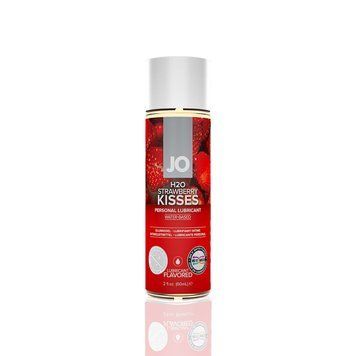 Змазка на водній основі JO H2O &mdash; Strawberry Kiss (60 мл) без цукру, рослинний гліцерин SO5225 фото
