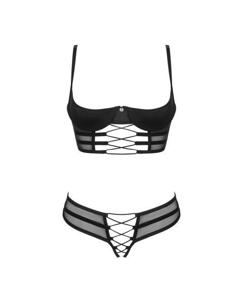 Комплект Obsessive Roxelia 2-pcs crotchless set XL/2XL SO9073 фото