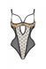 Еротичне боді Passion MARINA BODY, S/M, beige, з відкритими чашками SO9715 фото 3