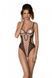 Еротичне боді Passion MARINA BODY, S/M, beige, з відкритими чашками SO9715 фото 1