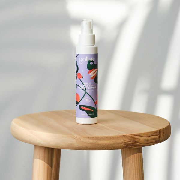Масажна олія Goliate Huile De Massage Aphrodisiaque 100 мл, органічна, зігрівальний ефект SX3016 фото