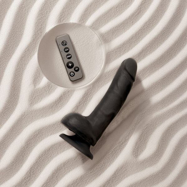 Фалоімітатор з вібрацією і ротацією Strap-On-Me Rotating & Vibrating Realistic Dildo - L - Black SX3503 фото