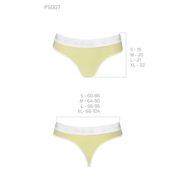 Спортивні трусики-стрінги Passion PS007 PANTIES L, yellow SO4259 фото