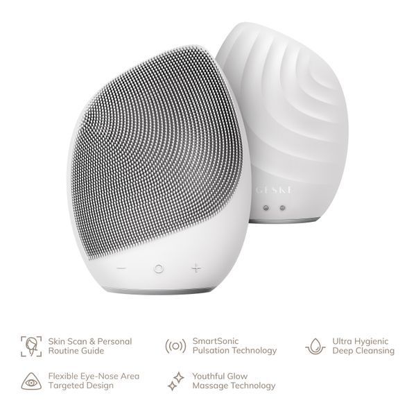 Електронна ультразвукова щітка для обличчя GESKE Sonic Facial Brush 5в1 white HB0073 фото