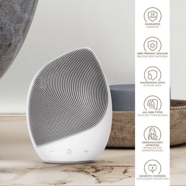 Електронна ультразвукова щітка для обличчя GESKE Sonic Facial Brush 5в1 white HB0073 фото