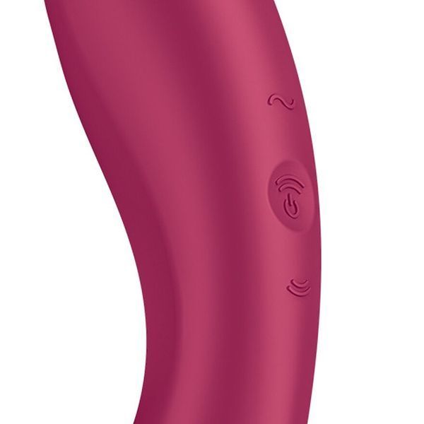 Вакуумний стимулятор з вібрацією Satisfyer Curvy Trinity 1 Red, іграшка 3в1 SO8407 фото