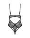Тедді з доступом Obsessive Blomentis crotchless teddy, XS/S, прозоре, відкрита спина, низ-стрінги SX1026 фото 4