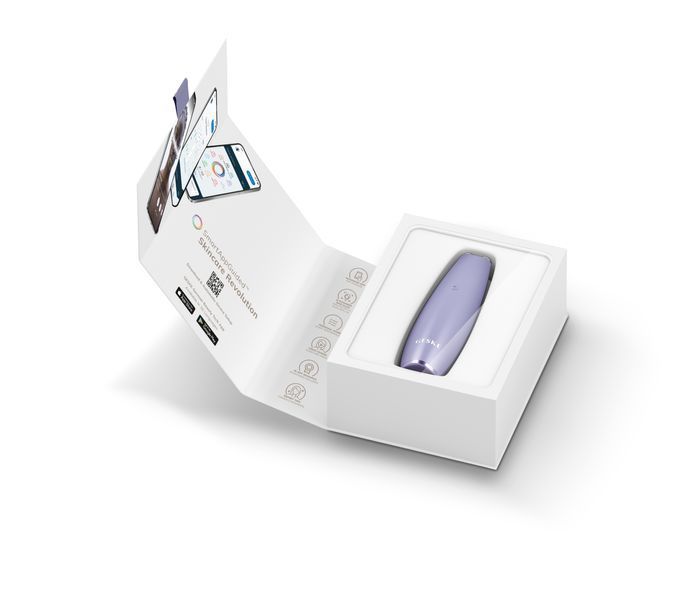 Мікрострумова ручка для підтяжки шкіри обличчя GESKE MicroCurrent Face-Lift Pen 6в1 purple HB0123 фото