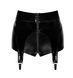 Шортики Noir Handmade F325 Glam, 3XL, black, вініл, висока талія, кріплення для панчіх, з доступом SX0386 фото 6