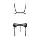 Комплект білизни Passion NESSY SET XXL/XXXL black, бюстгальтер, пояс для панчіх, стрінги SO8459 фото 4