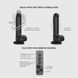 Фалоімітатор з вібрацією і ротацією Strap-On-Me Rotating & Vibrating Realistic Dildo - L - Black SX3503 фото 2
