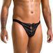 Чоловічі сліпи на шнурівці Passion 044 SLIP BEN XXL/XXXL Black, екошкіра, люверси SO7605 фото 1