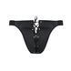 Чоловічі сліпи на шнурівці Passion 044 SLIP BEN XXL/XXXL Black, екошкіра, люверси SO7605 фото 5