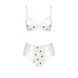 Еротичний комплект з малюнком Passion LOVELIA BIKINI L/XL, white SO4750 фото 3