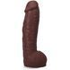 Фалоімітатор Doc Johnson The Realistic Cock ULTRASKYN - 12 Inch Hung with Balls Chocolate SX4462 фото 1