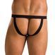 Чоловічі сліпи на шнурівці Passion 044 SLIP BEN XXL/XXXL Black, екошкіра, люверси SO7605 фото 2