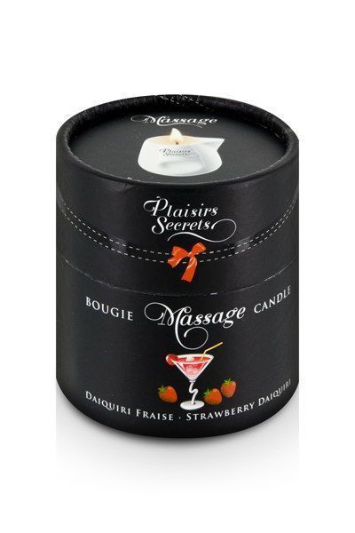 Розпродаж!!! Масажна свічка Plaisirs Secrets Strawberry Daiquiri 80 мл (термін 31.01.2026) SO1855-R фото