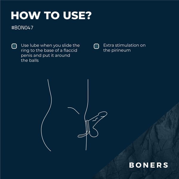 Ерекційне кільце Boners Cock ring SX2204 фото