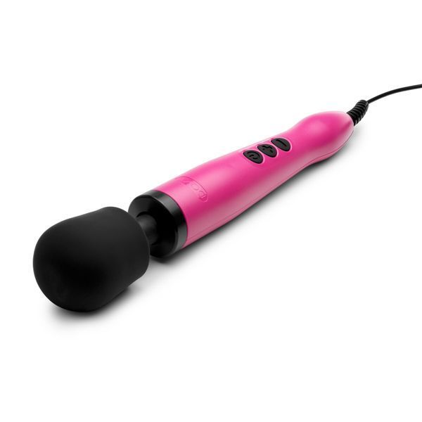 Вібромасажер DOXY Original Pink, дуже потужний, живлення 220В, пульсівні вібрації SO1429 фото