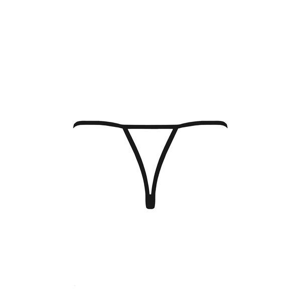Трусики мереживні з доступом Passion Exclusive VIOLANTE THONG L/XL, black PS24301 фото