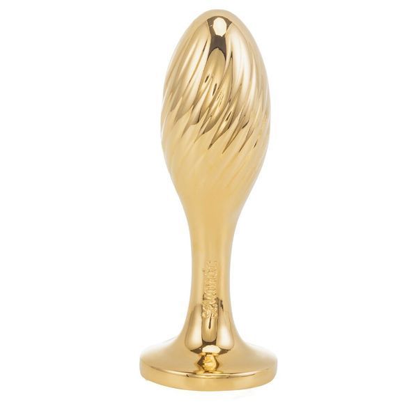 Металева анальна пробка &mdash; кролячий хвіст LOCKINK SEVANDA White Bunny-Tail Anal Pear-shape Plug SX0868 фото
