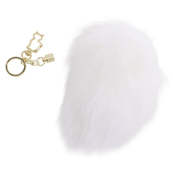 Металева анальна пробка &mdash; кролячий хвіст LOCKINK SEVANDA White Bunny-Tail Anal Pear-shape Plug SX0868 фото