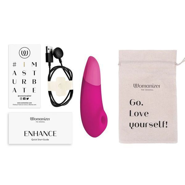 Вакуумний кліторальний стимулятор Womanizer Enhance Pink SX2542 фото