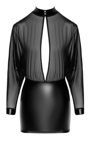 Сукня Noir Handmade F348 Powerwetlook and tulle dress - 3XL SX2094 фото