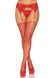 Пояс для панчіх зі стразами Leg Avenue Rhinestone Garterbelt Red One Size SO9139 фото 1