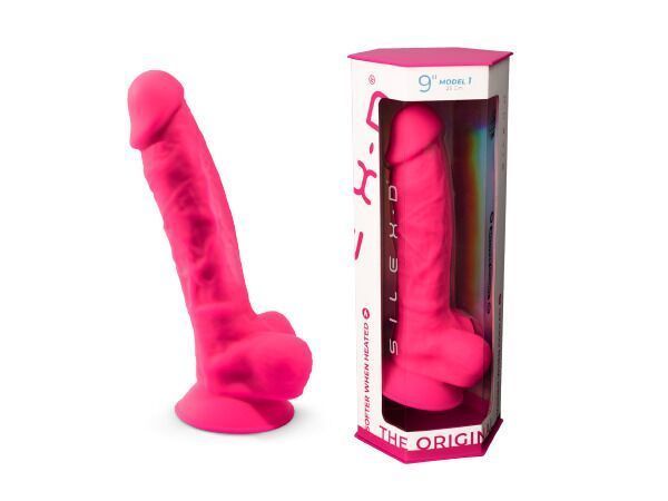 Фалоімітатор SilexD Tomas Pink (MODEL 1 size 9in), двошаровий, силікон + Silexpan, діаметр 4,9см SO5023 фото
