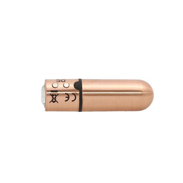 Віброкуля PowerBullet First-Class Bullet 2.5&Prime; з Key Chain Pouch, Rose Gold, 9 режимів вібрації SO6847 фото
