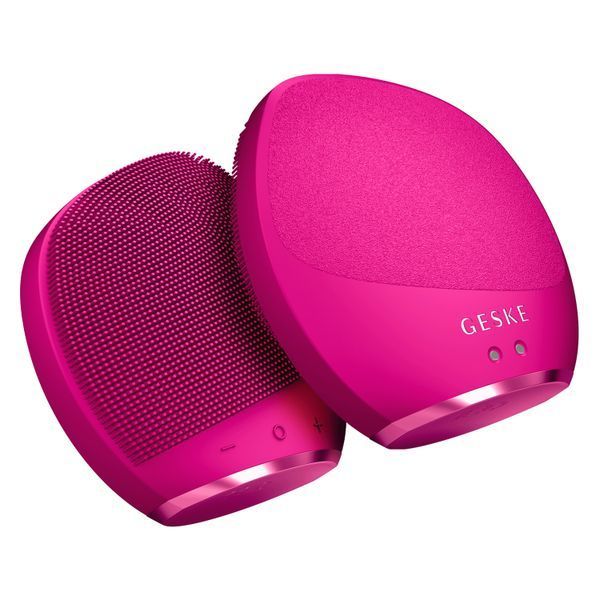 Ультразвукова щітка для тіла та інтенсивний пілінг GESKE Sonic Body Brush&Intensive Exfoliator 7в1 magenta HB0355 фото