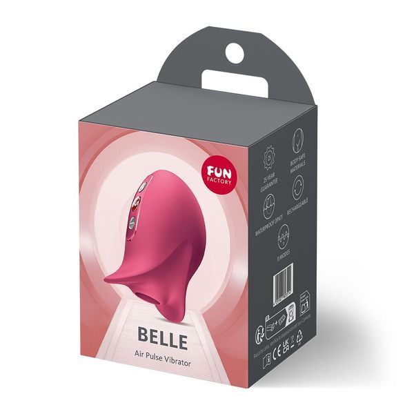 Вакуумний стимулятор Fun Factory Belle Raspberry, 11 режимів роботи, перезаряджуваний SX3303 фото