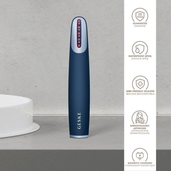 Пристрій для зміцнення і тонізації шкіри обличчя GESKE Skin Firming Wand 7в1 midnight HB0431 фото