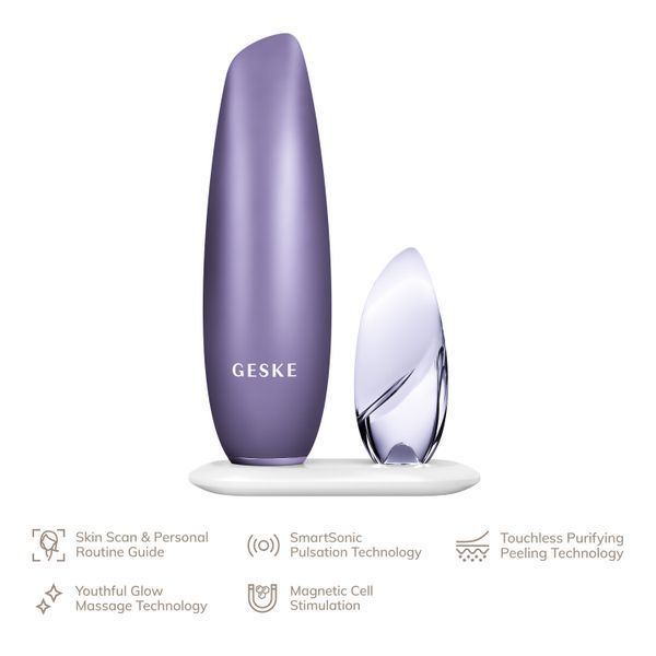 Безконтактна магнітна пілінг-маска GESKE Touchless Magnetic Peeling Mask 5в1 purple HB0561 фото
