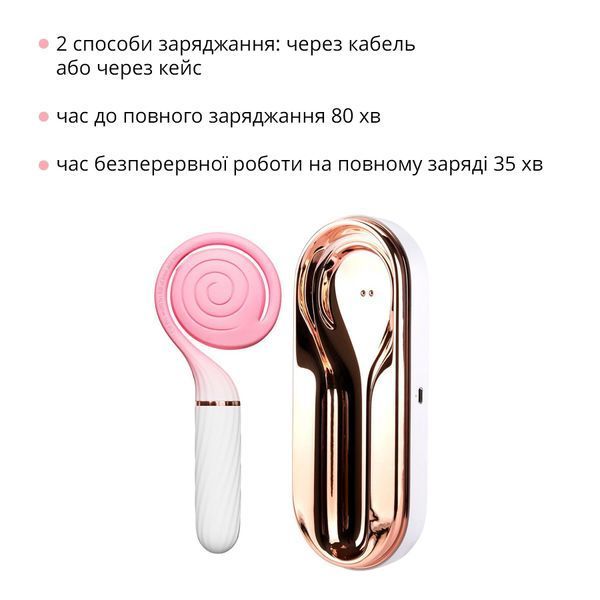 Пульсатор з вакуумною стимуляцією Otouch LOLLIPOP Pink SO9400 фото